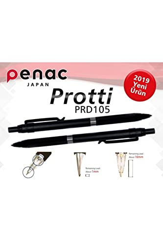 【国内未発売 稀少】Penac Protti PRD 特許商品 ダブルチャック方式 シャープペンシル 日本製 Precision Mechanical Pencil Pat. Made in Japan (0.5, ミリメートル)